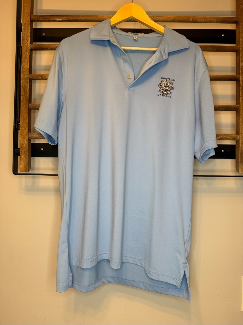 Peter Millar Polo with Embroidered Whistling Straits Crest